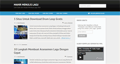 Desktop Screenshot of mahirmenulislagu.com