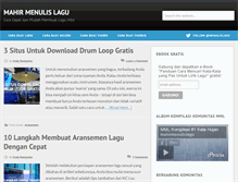 Tablet Screenshot of mahirmenulislagu.com